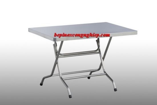 BÀN INOX GẤP HÌNH CHỮ NHẬT