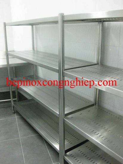 Giá phẳng inox đột lỗ