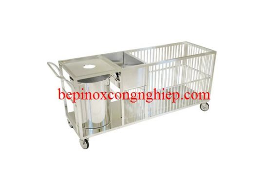 Xe đẩy thức ăn thừa